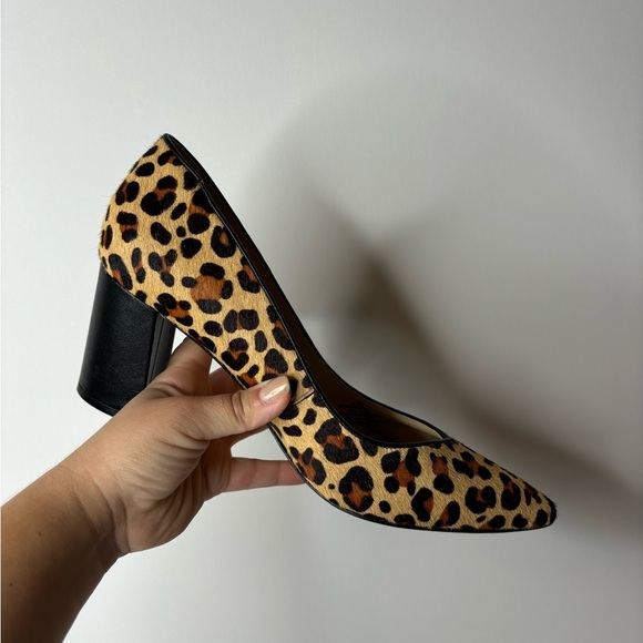 Marc Fisher animal print pointed toe block heels size 9.5 - Picture 10 of 10